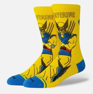 NWT Men's Wolverine Yellow Stance Crew Socks
